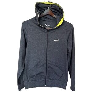 Vega by Tonic Warm-Up Full Zip Hoodie Mens Size Small Gray Stretch Long Sleeve